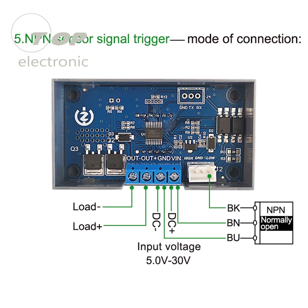 ZK-KTD4 MOS Switch Trigger Cycle Time Delay Relay Module Solenoid Valve Control