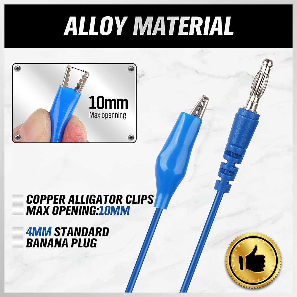 Durable 22PCS Back Probe Kit with Color-Coded Banana Plugs for Easy Testing