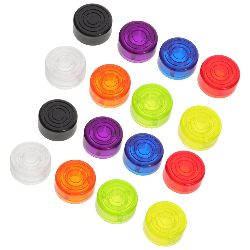 16 Pcs Guitar Effects Pedal Knobs Footswitch Accessories Toppers