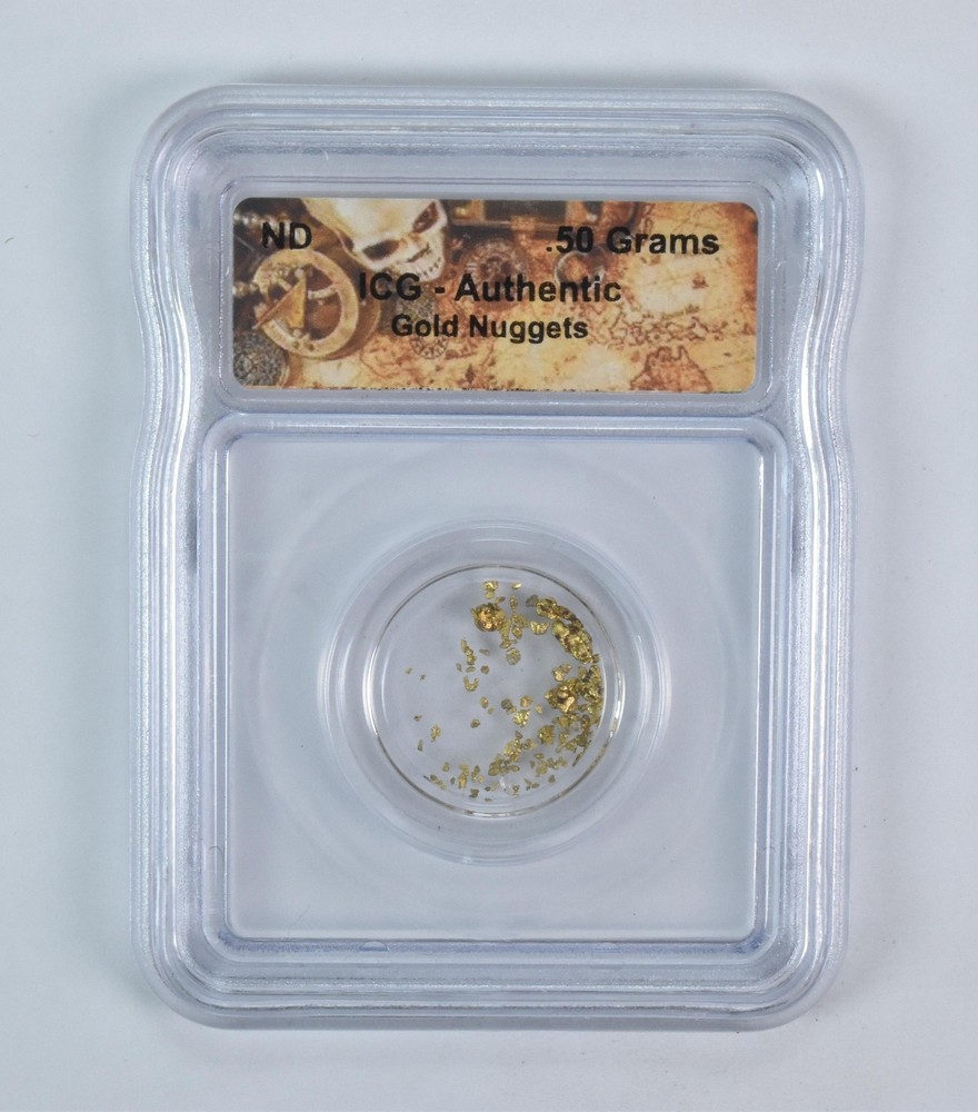ND 0.5 Grams Gold Nugget Authentic ICG