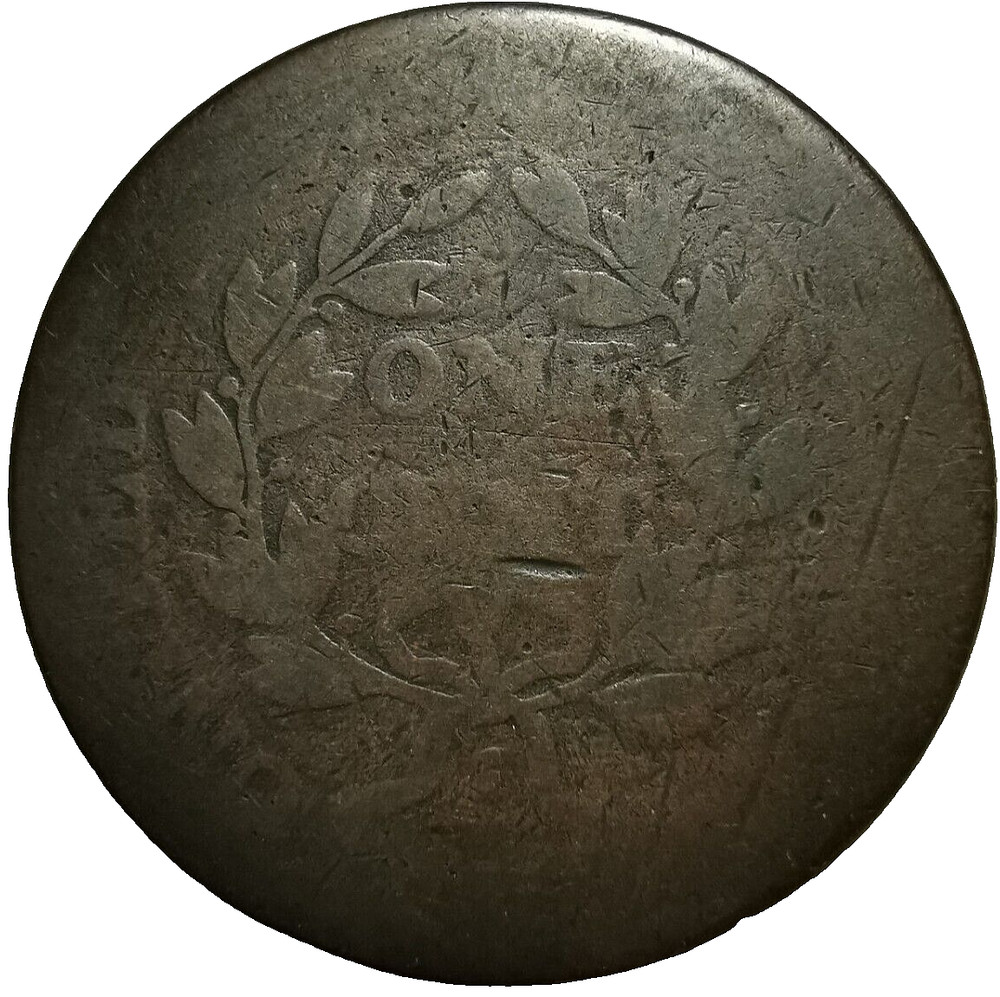 1802 US Draped Bust Large Cent Coin S-231