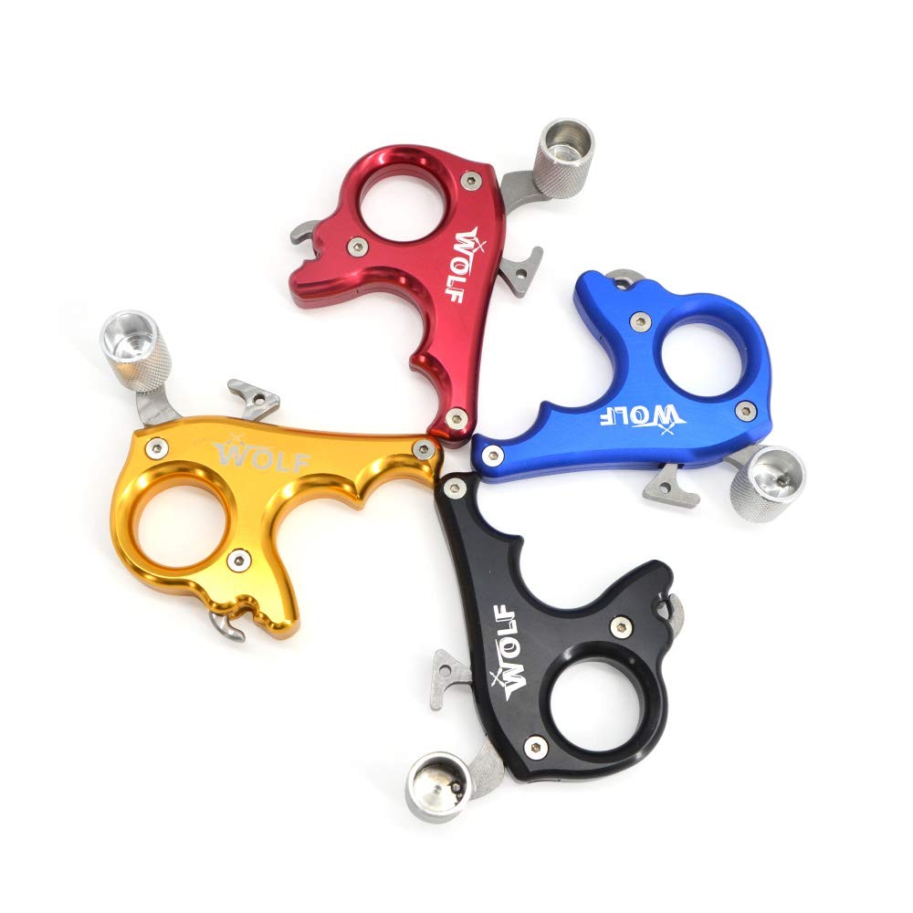 Archery Bow Release Aids 3 Fingers for Compound Bow Thumb Release Trigger Com...