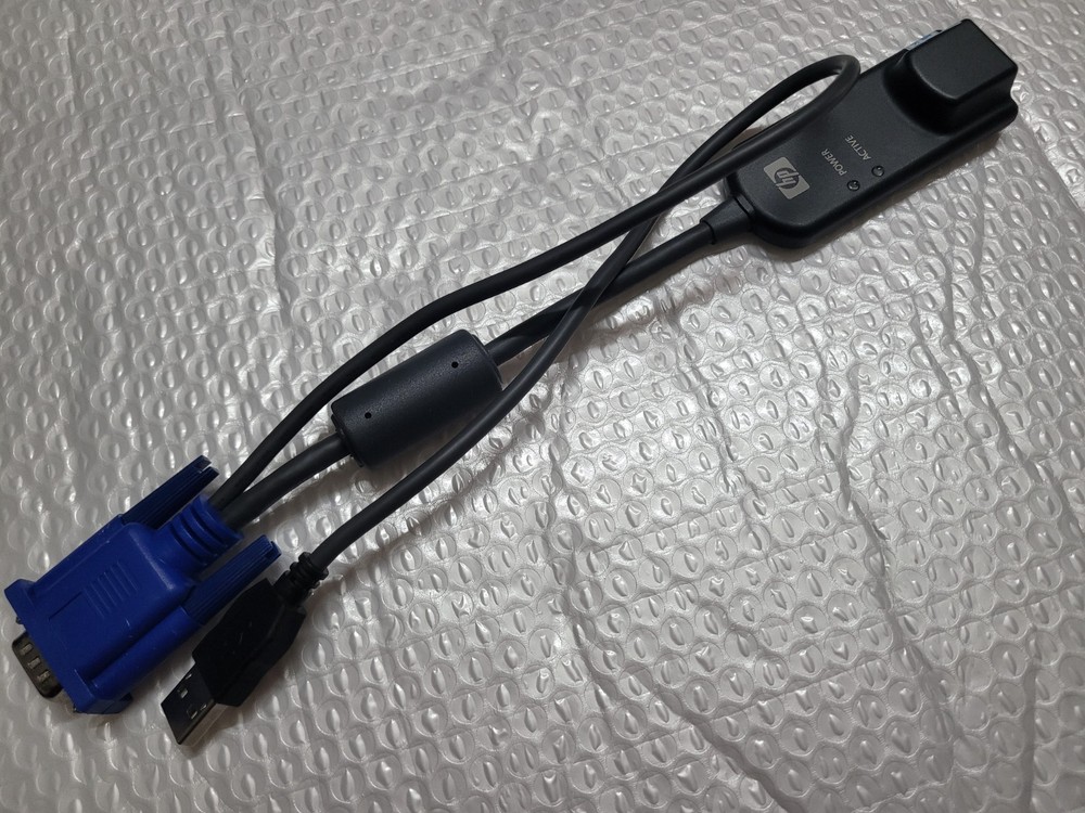 HP HPE 410532-001 AF603A USB KVM Switch Module Cable POD SIM CIM