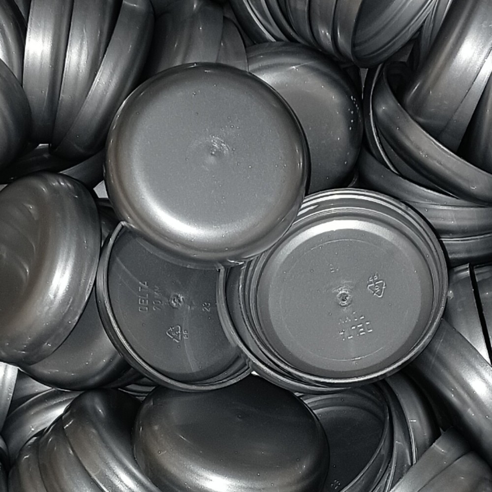 70/400 Silver Dome Unlined Jar Caps | Quantity Per Package: 96