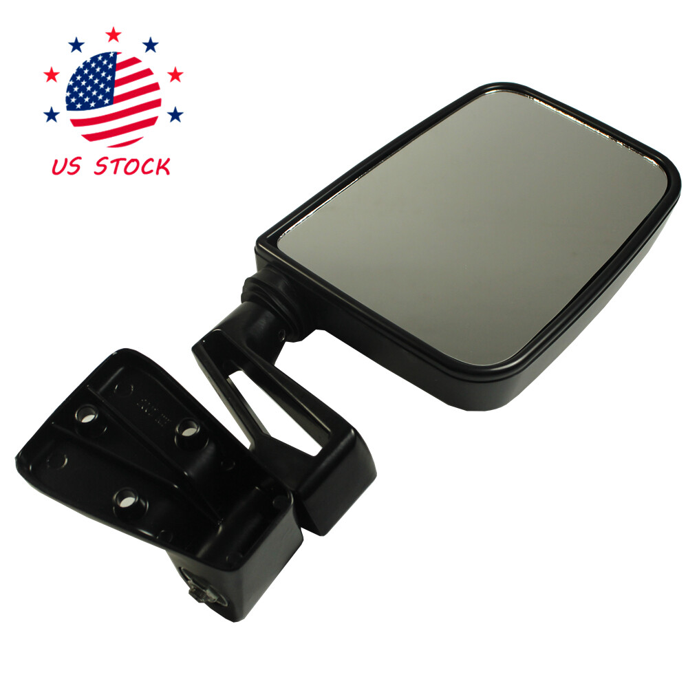 Pair View Door Mirrors Manual Side Set Right Left Black Fits Jeep Wrangler 87-02