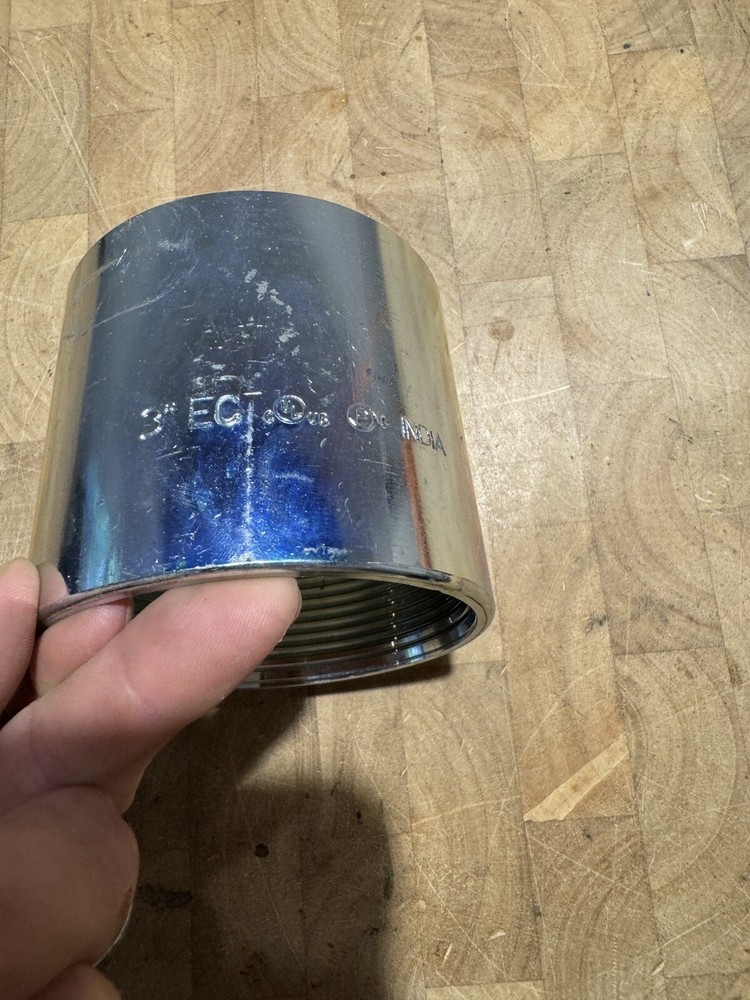 1 Pc. 3" Galvanized Coupling for Rigid & IMC Conduits - NEW