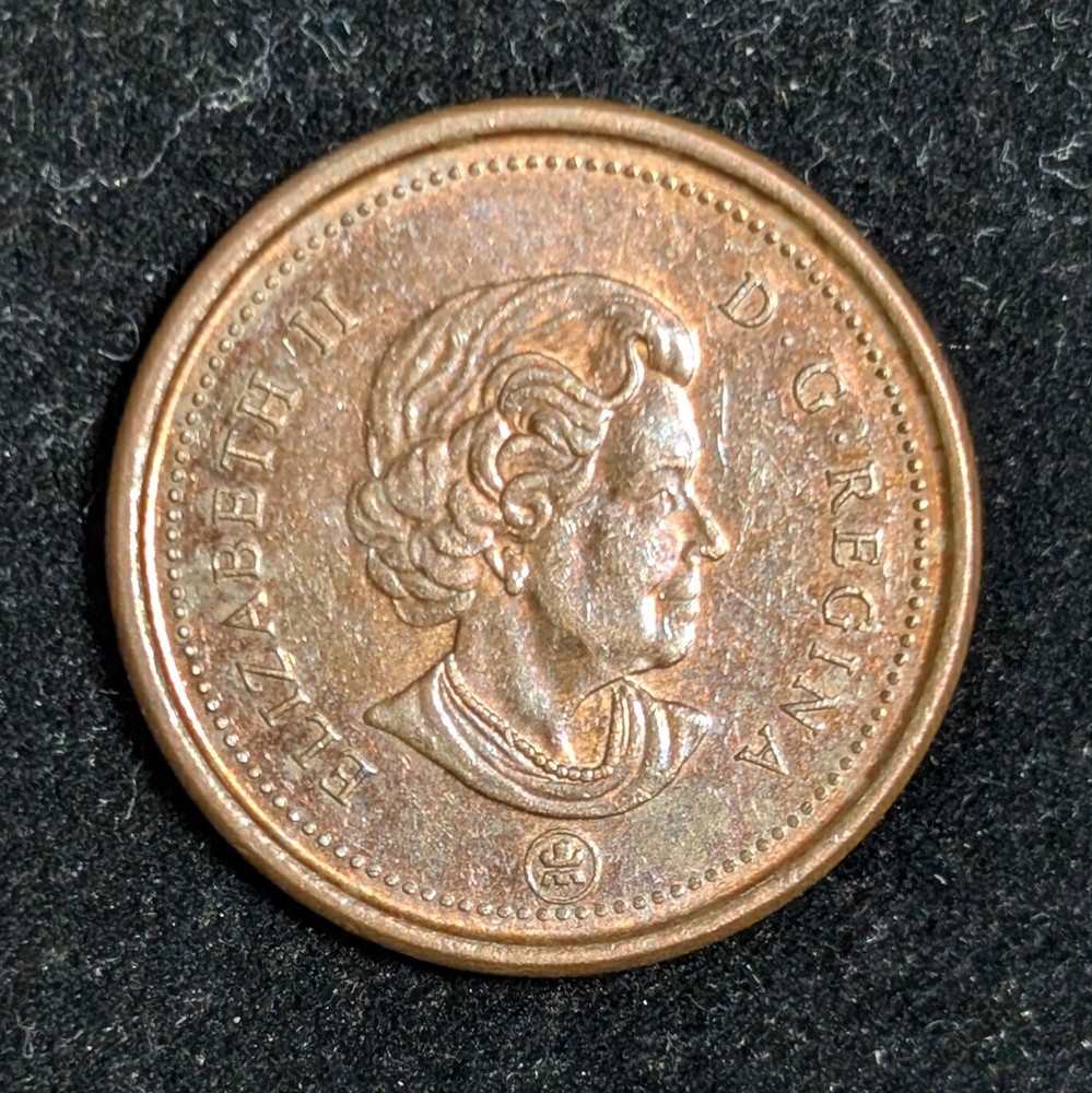 2007 Canada 1 Cent Circulated KM# 490a Brown