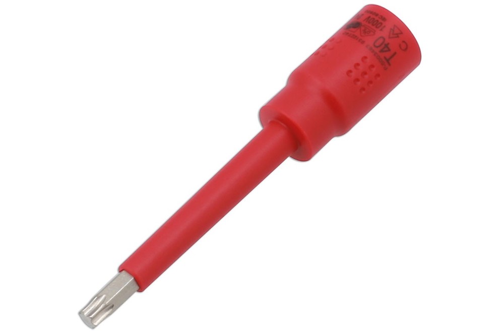 Laser Tools Insulated Extra Long Star Bit Socket 3/8"D T40 8922