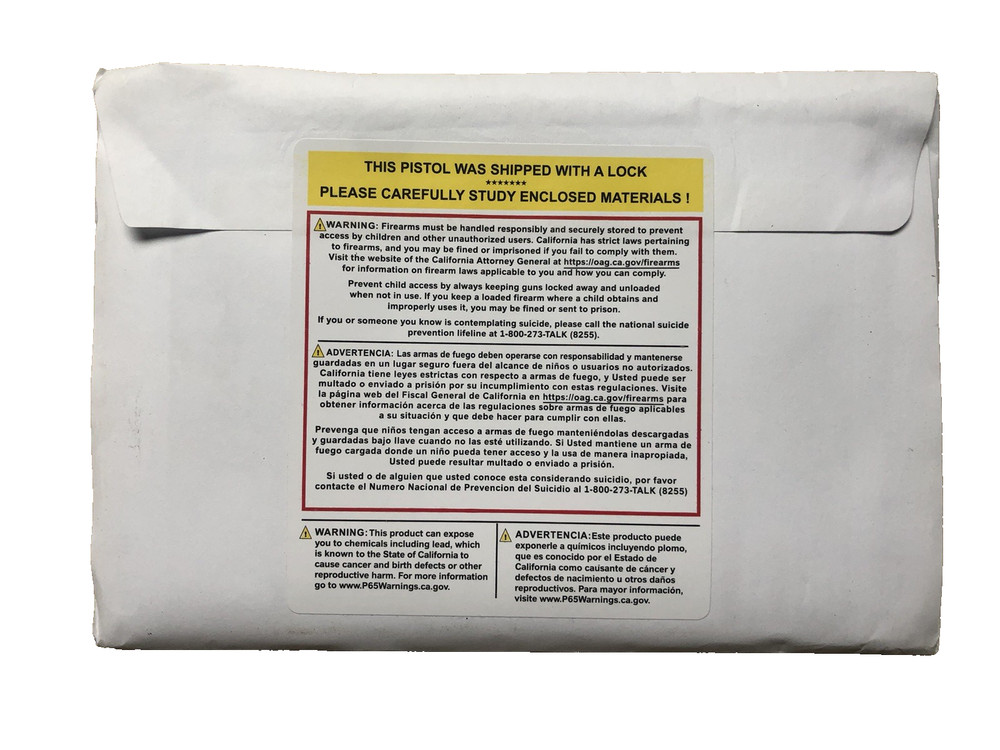 Smith &Wesson SD9 VE Box A-BOLT BROWING /KEL-TEC /GLOCK Paperwork, TRIGGER Lock