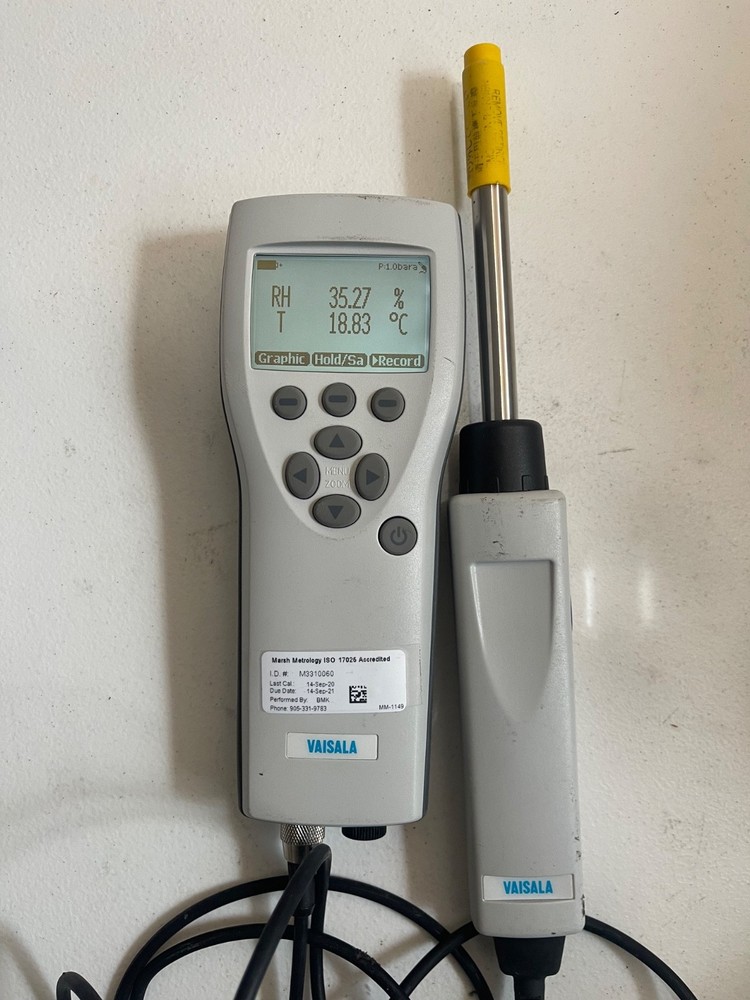 Vaisala MI70 Handheld Indicator - HMP75 Relative Humidity & Temperature Probe