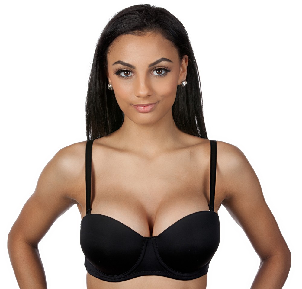 Women's Basic Double Push-up Convertible Strapless Bra 965