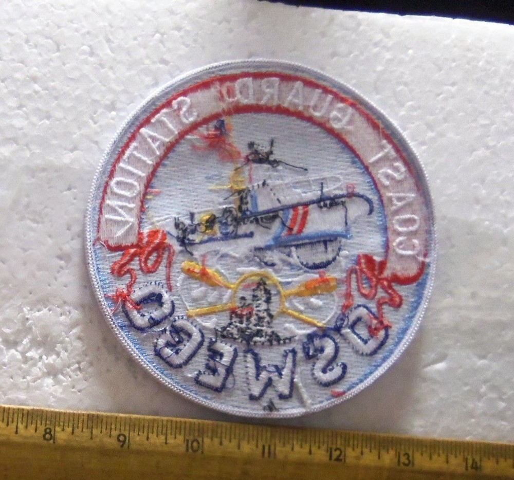 Large US Coast Guard Station – Oswego Embroidered Patch (NOS)
