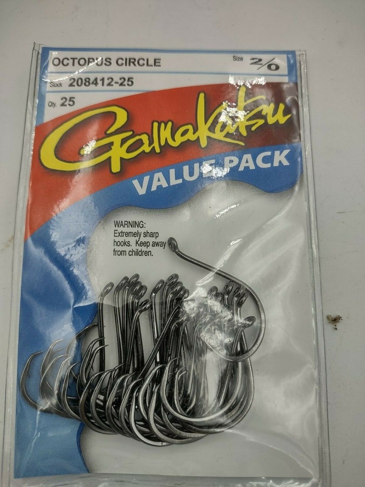 Gamakatsu 208 Octopus Circle Hooks 25pk