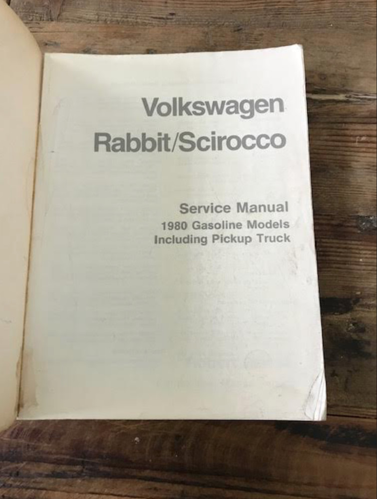 1980 RABBIT SCIROCCO SERVICE MANUAL