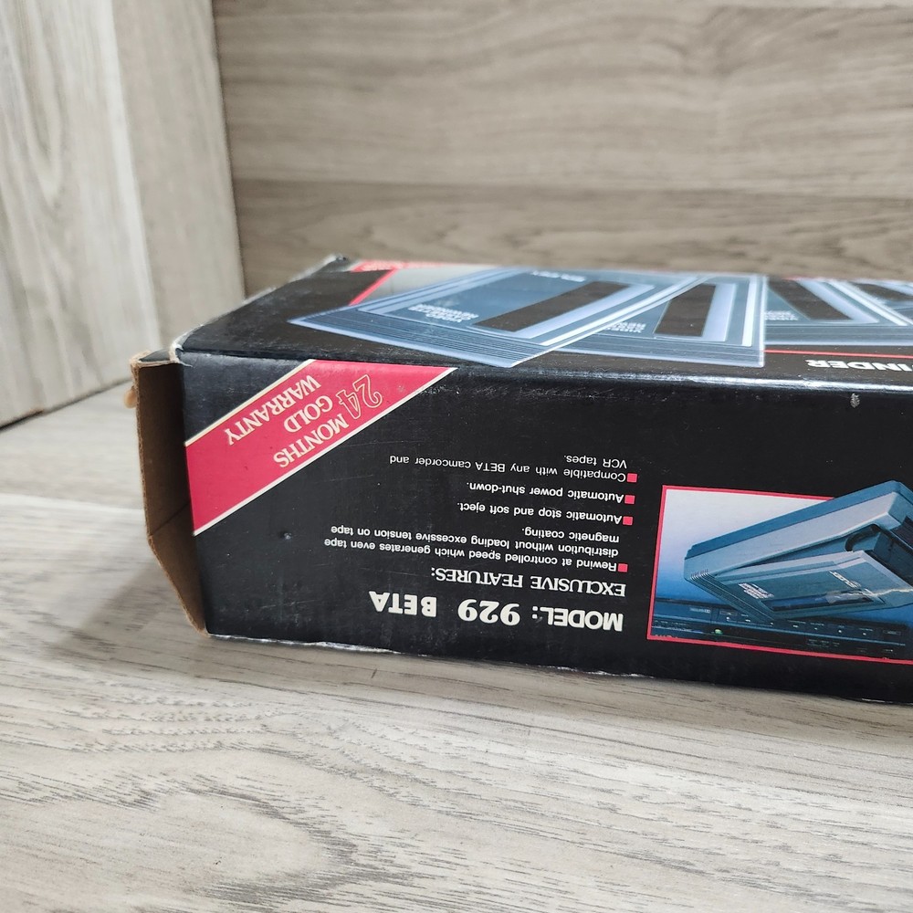 Solidex 929 Video Cassette Rewinder - Beta Format - New open Box