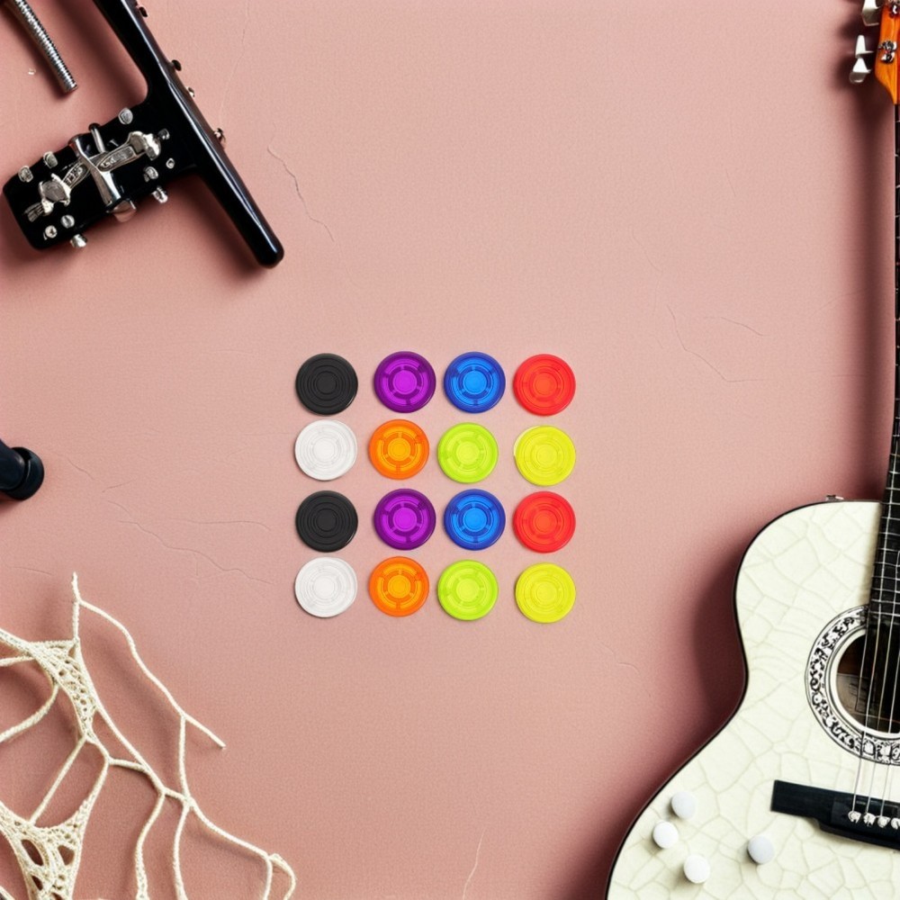 16 Pcs Guitar Effects Pedal Knobs Footswitch Accessories Toppers