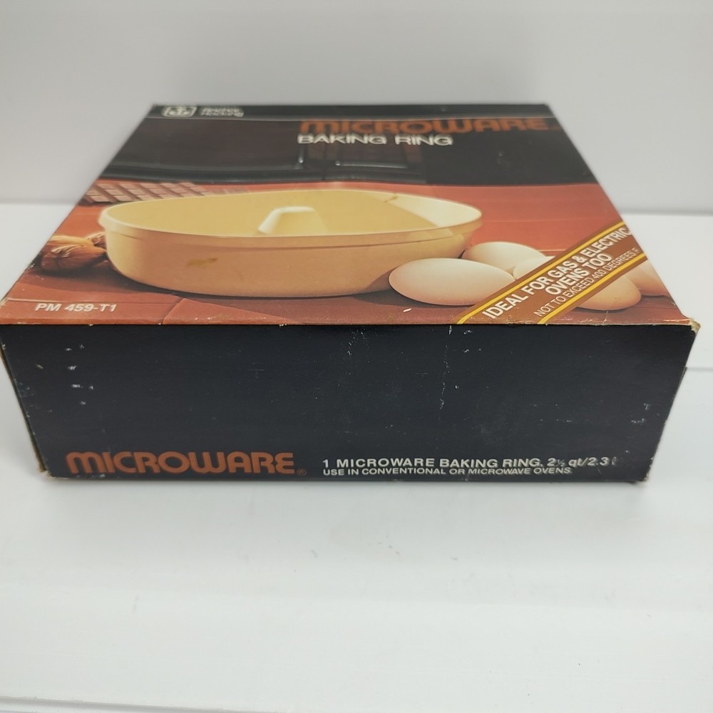 Anchor Hocking MICROWARE Microwave Baking Cookware Set Muffin Pan & Baking Ring