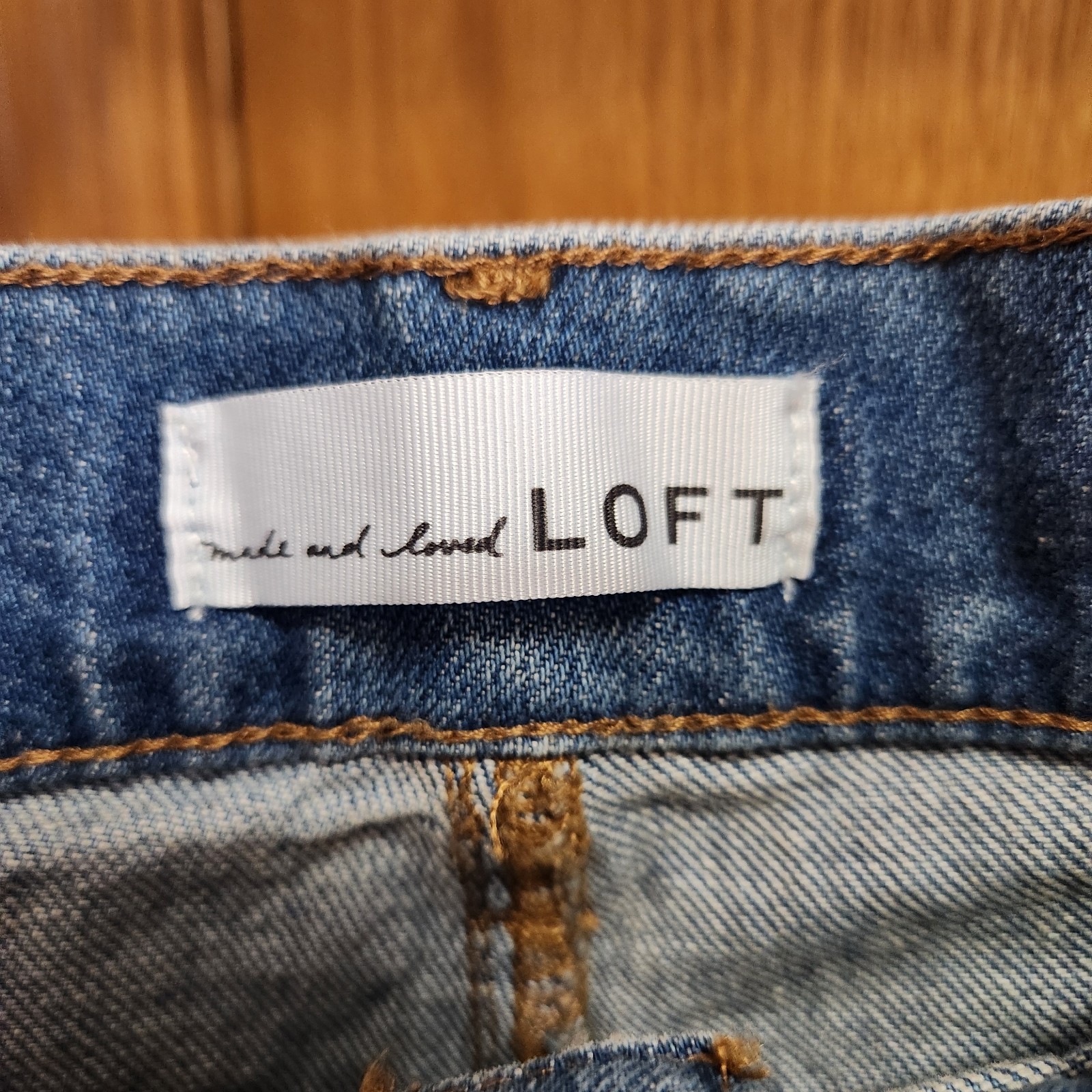 LOFT Made And Loved Jean Short Size 14