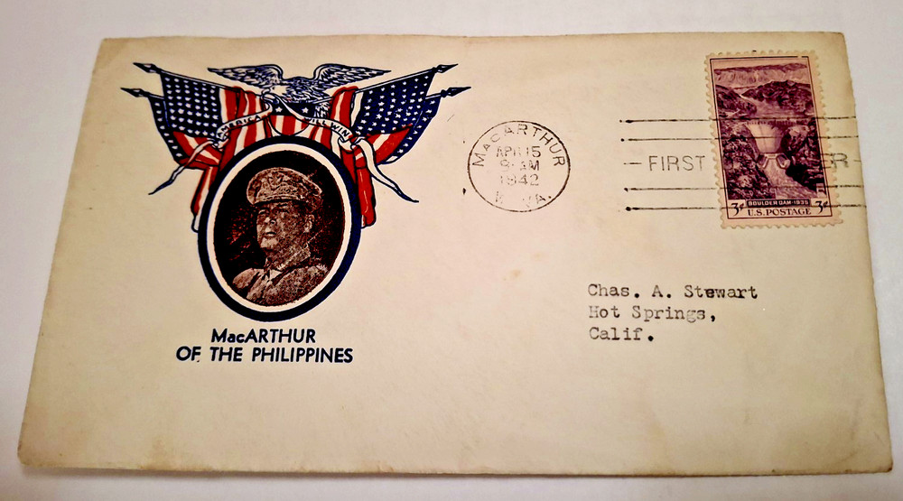 MacArthur West Va .Post Office 4/15/42 Unknown cachet,