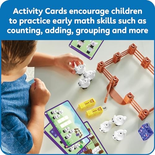 hand2mind Numberblocks Sheep Farm MathLink Cubes Activity Set, Preschool Learnin