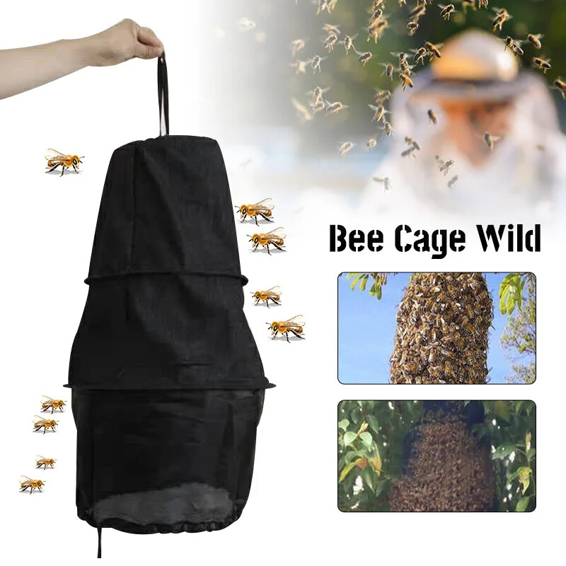3 Layers Bee Recruit Cage Honeycomb Beekeeping Tool Cage Canvas Thickened