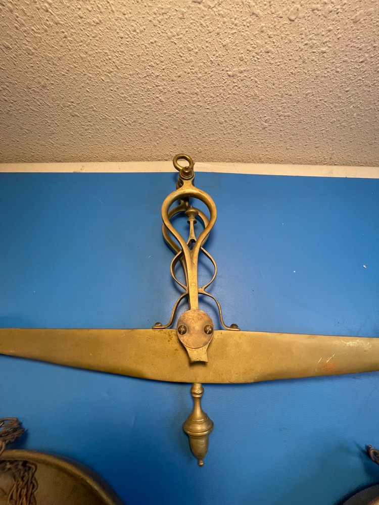 Antique solid brass large Balance Scale 19th century