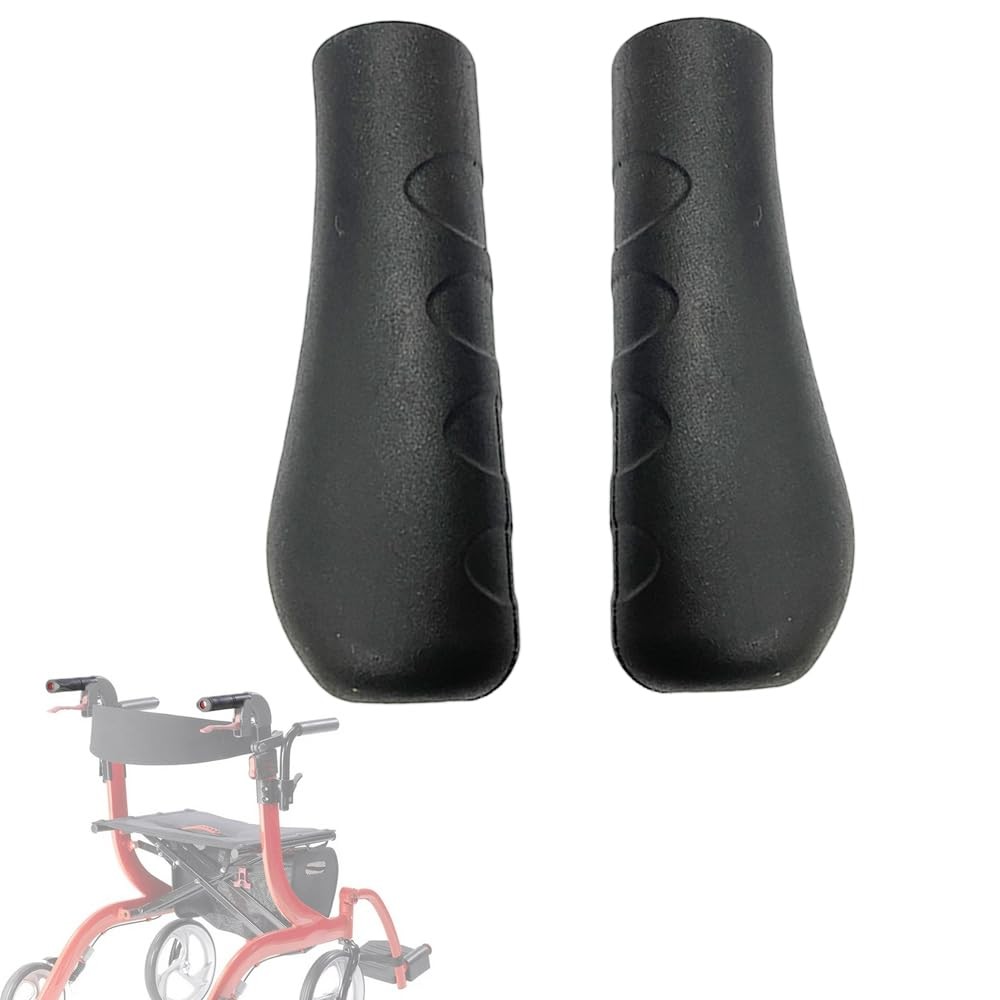 Rollator Hand Grip for Rolling Walker Replacement - Mobility Disabled Black-B