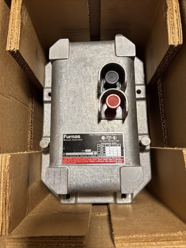 FURNAS Manual Starter/Controller 11CB3H Explosion Proof Size M-0 460 VAC 3PH