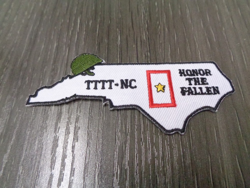 HONOR THE FALLEN  NORTH CAROLINA PATCH LARGE COLOR