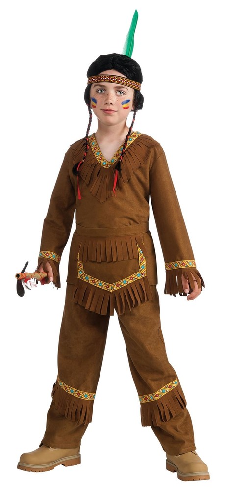 Brown Native American Indian Boy Non Native Costume