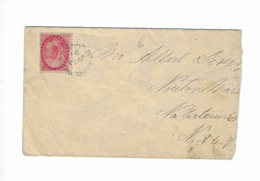 CANADA Cover sent from Quebec to U.S.