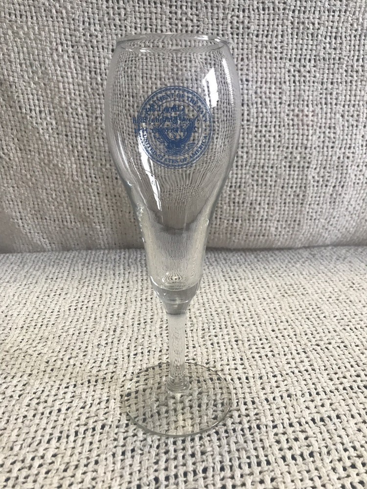 Navy Champaigne Glass