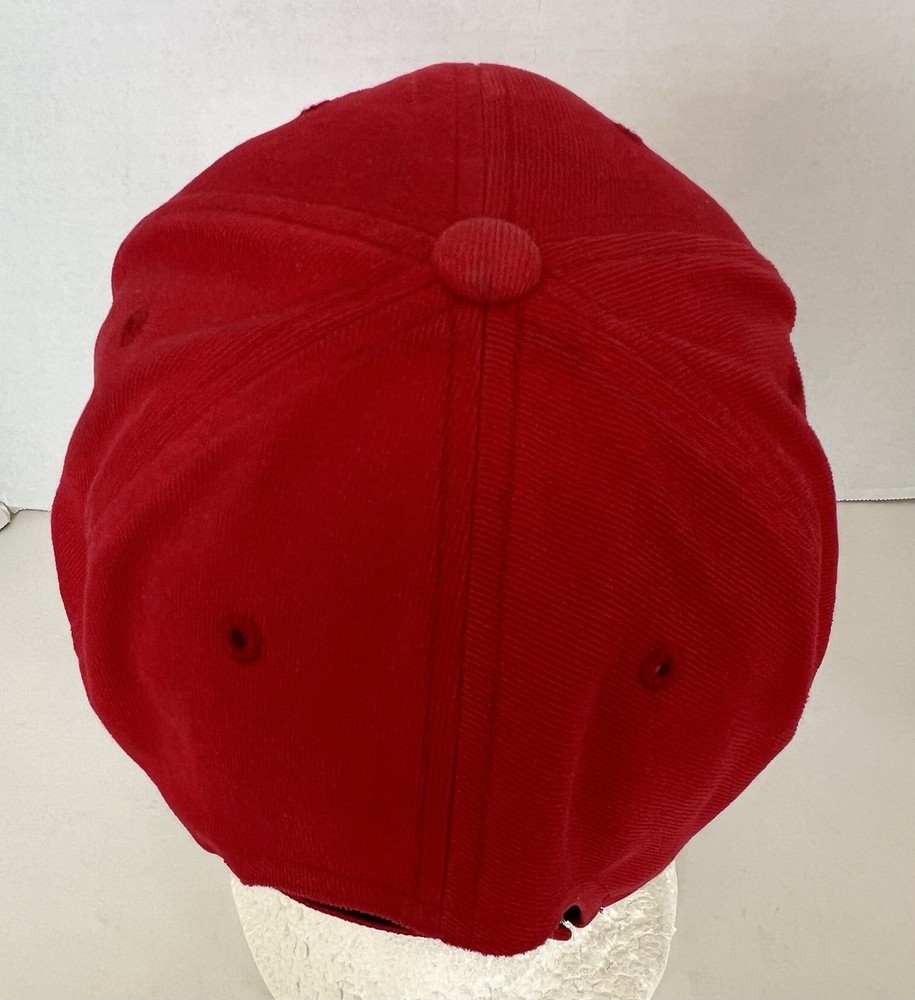Hole In One Golf Hat Strap Back Red Embroidered Logo