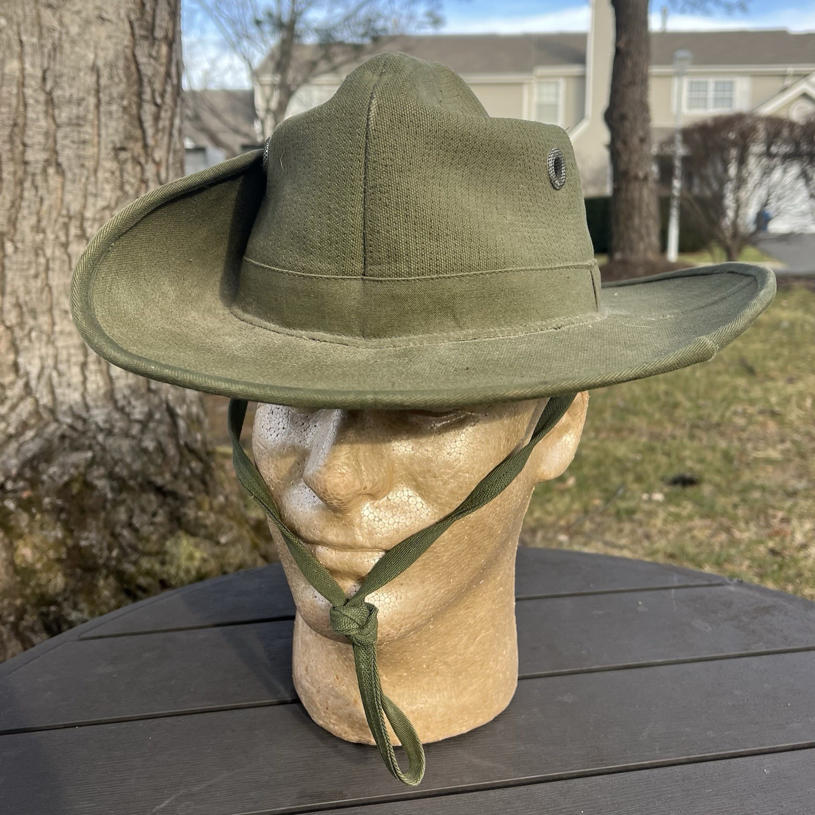 Vietnam War Theatre Made Cowboy Boonie Hat Size Medium