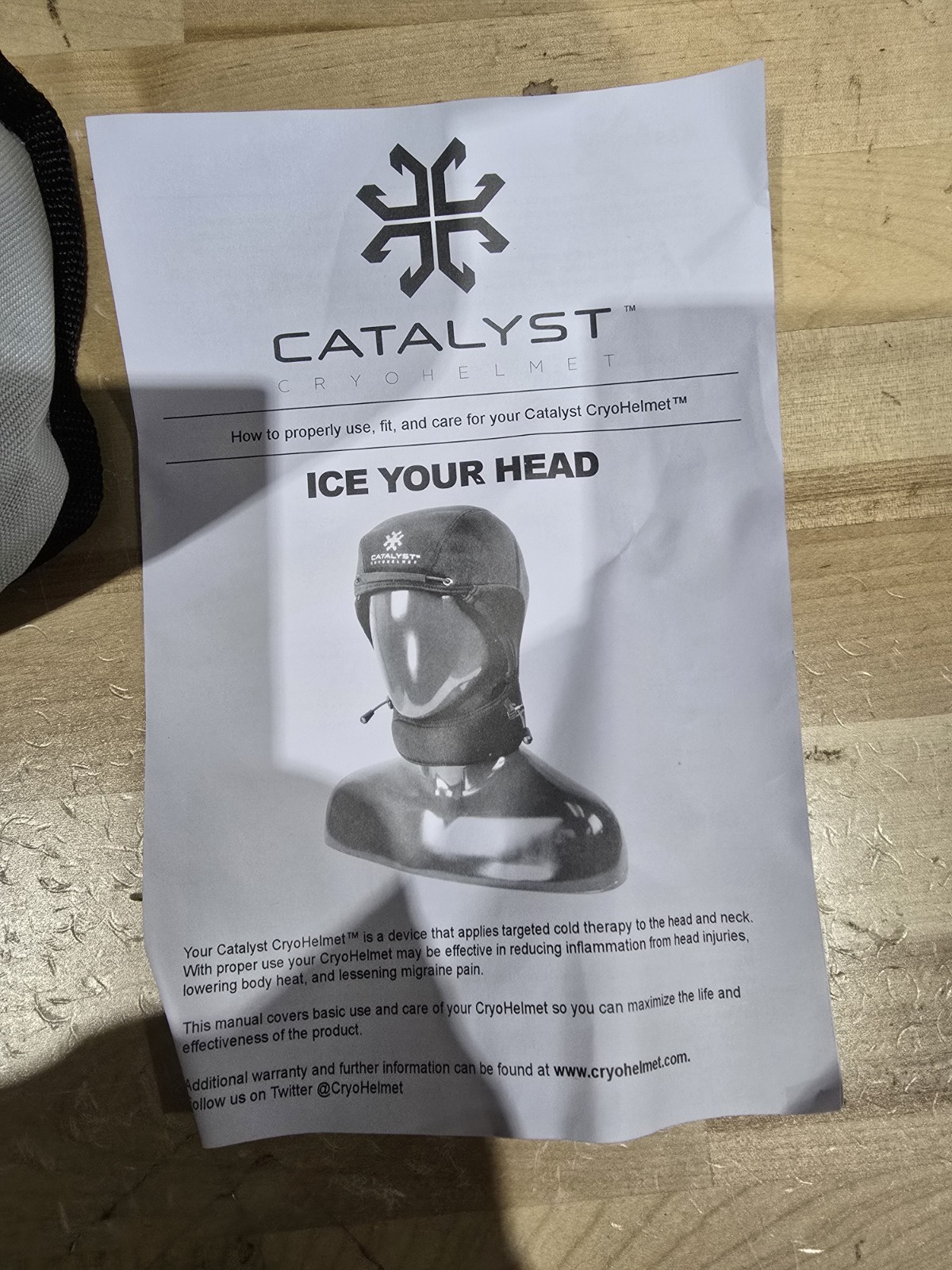 Catalyst Cryohelmet v2 Men's and Women's Migraine Relief Cap w/ Adjustable Hood