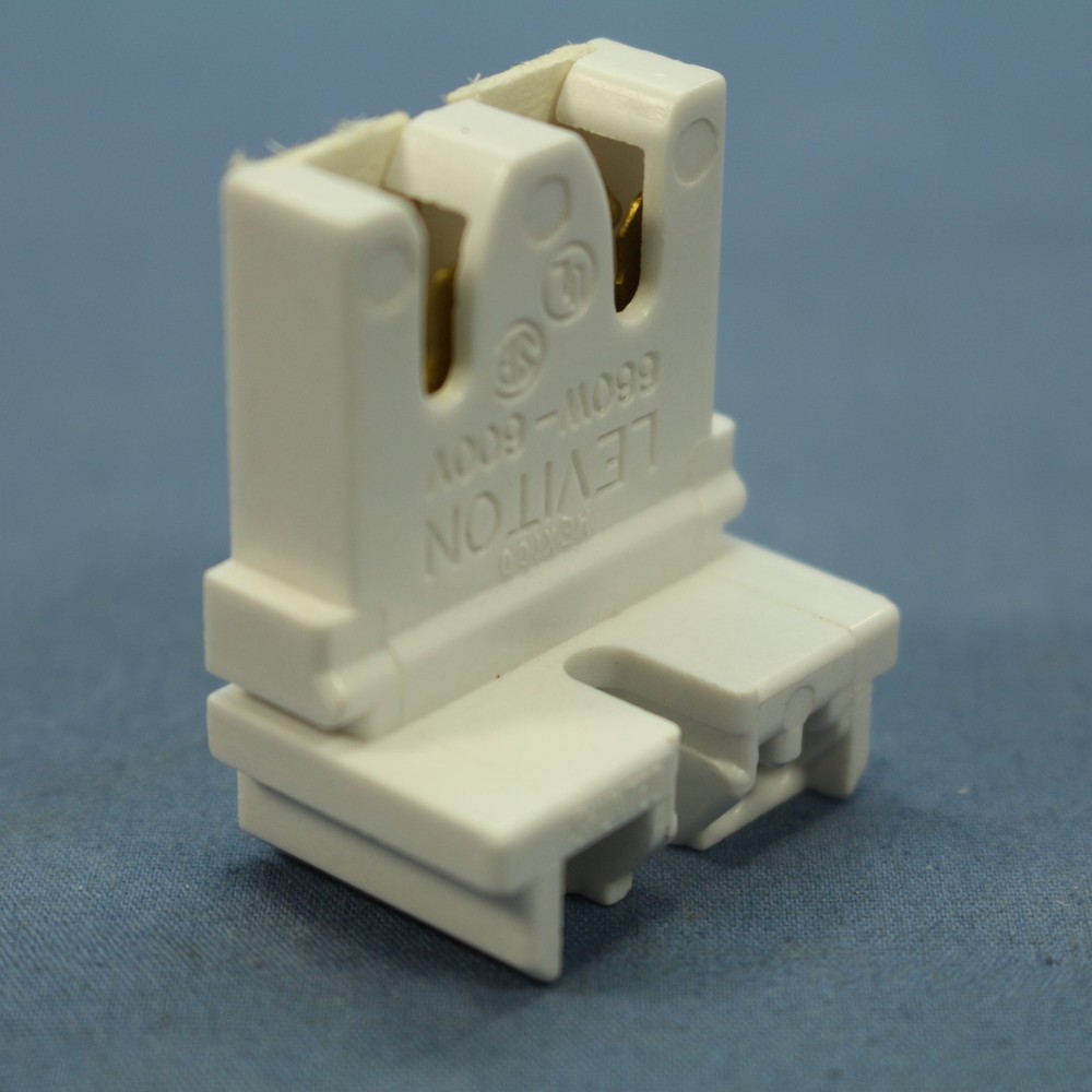 Leviton 23451-020 Panel Mount Fluorescent Lampholder Light Socket Medium Bi-Pin