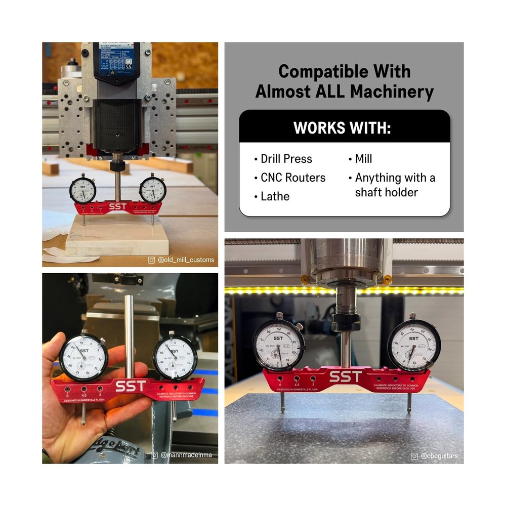 SST - Regular Mill & Lathe Tramming System - Tram, Align, & Square for Machin...