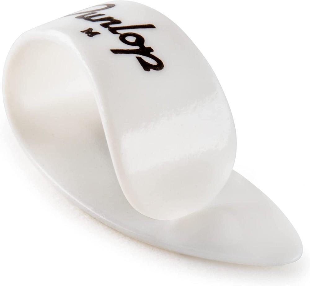 3-Pack of Dunlop White Thumbpicks Medium - Lefty