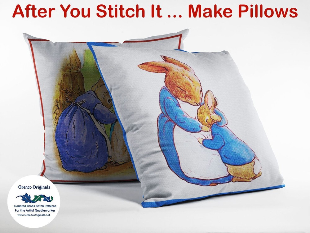 Mouse Hunca Munca Peter Rabbit Beatrix Potter Counted Cross Stitch Pattern