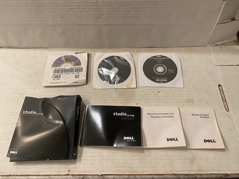 Dell  Studio Xps Reinstall Guide With Extras , Belkin Transfer Cable , Windows 7