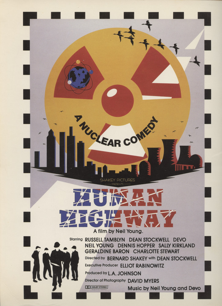 1983 NEIL YOUNG Everybodys Rockin CONCERT Tour Program . WITH TICKET ATTACHED