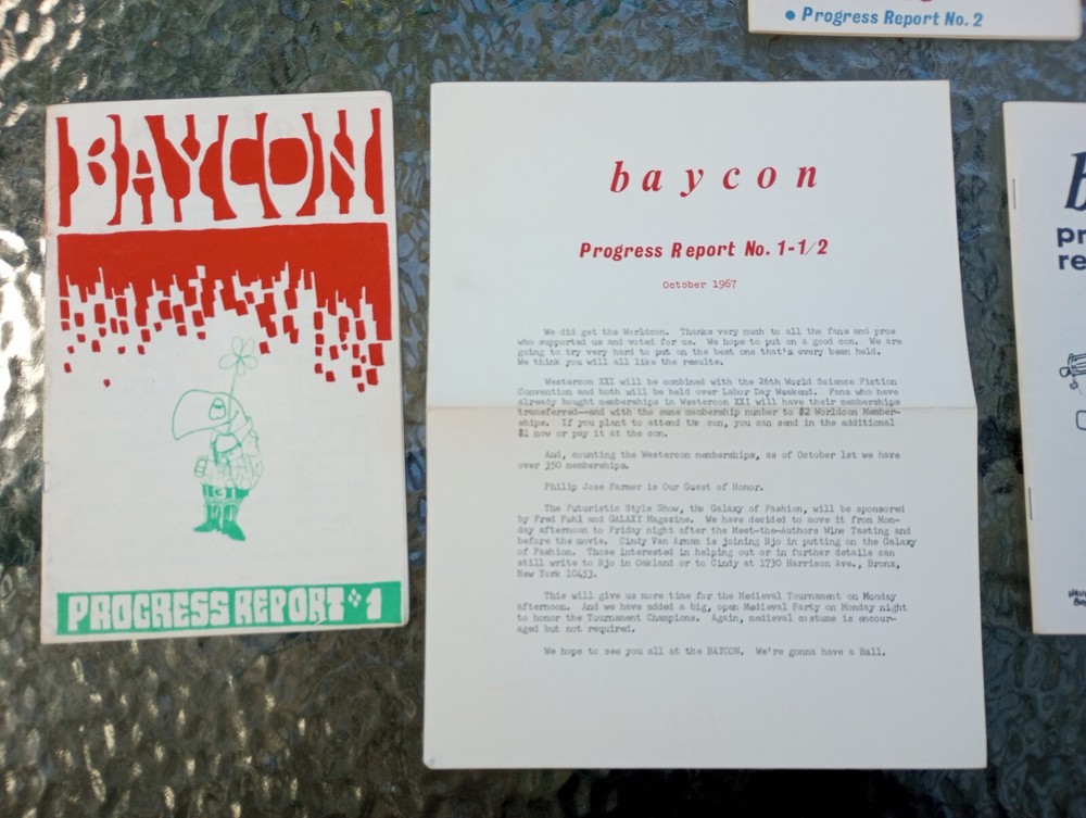 Sci Fi Convention Program Lot. Real Musgrave .Vintage Progress Reports