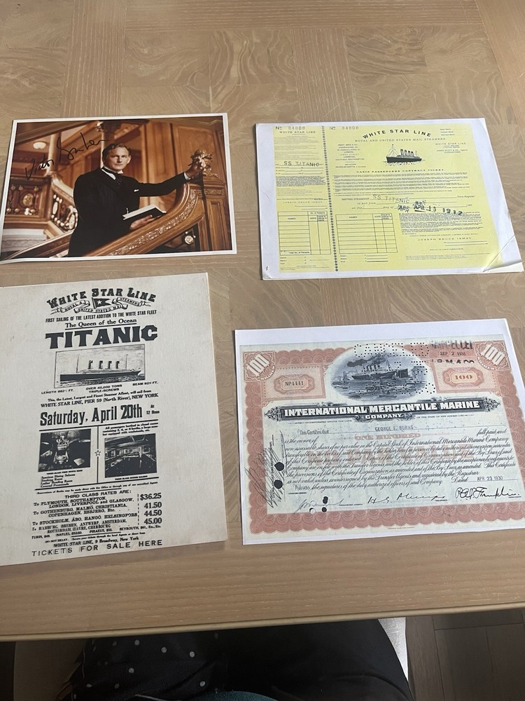 RARE Titanic Memorabilia Collection