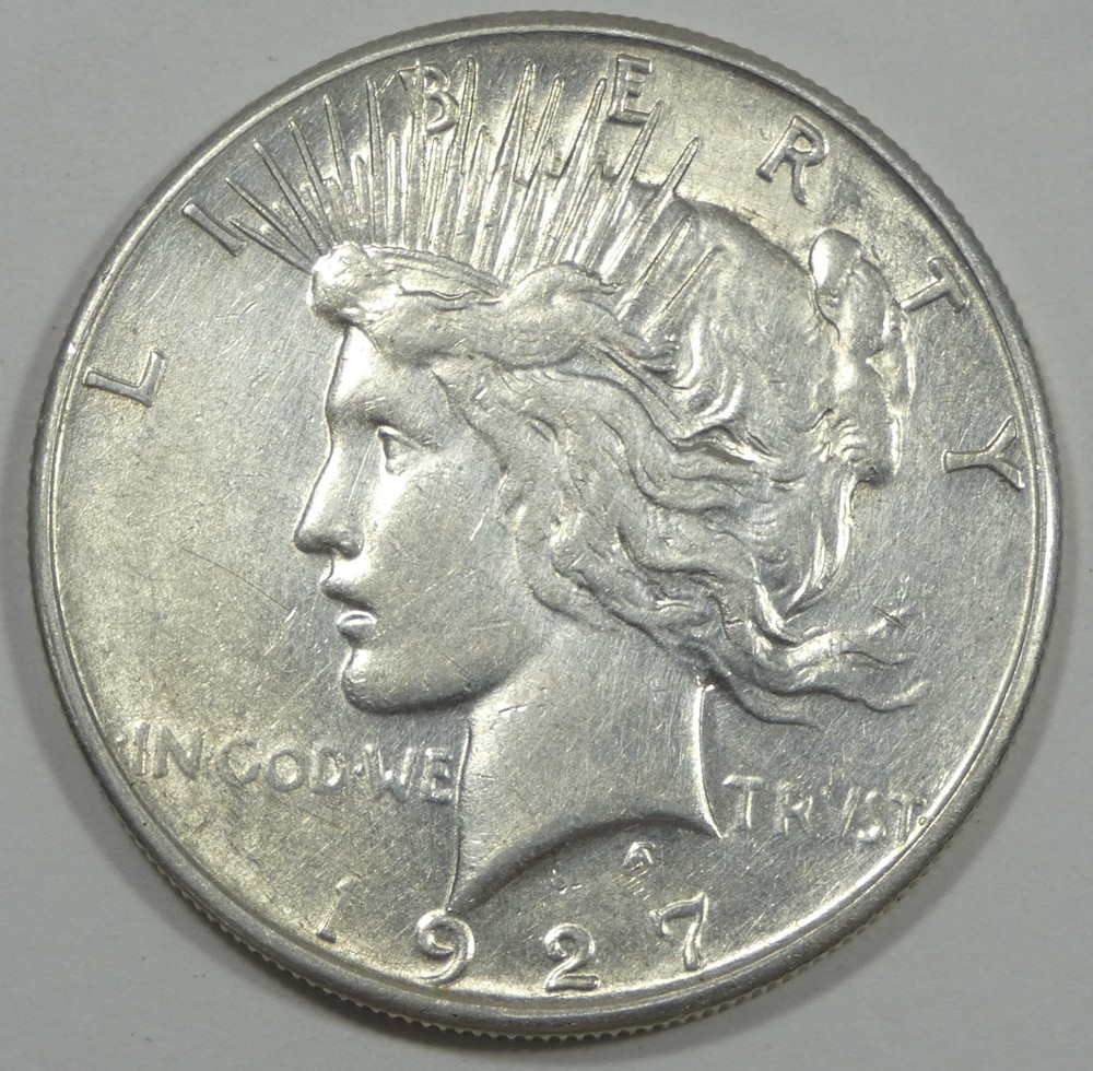 1927-S Peace Dollar EXTRA FINE Silver Dollar