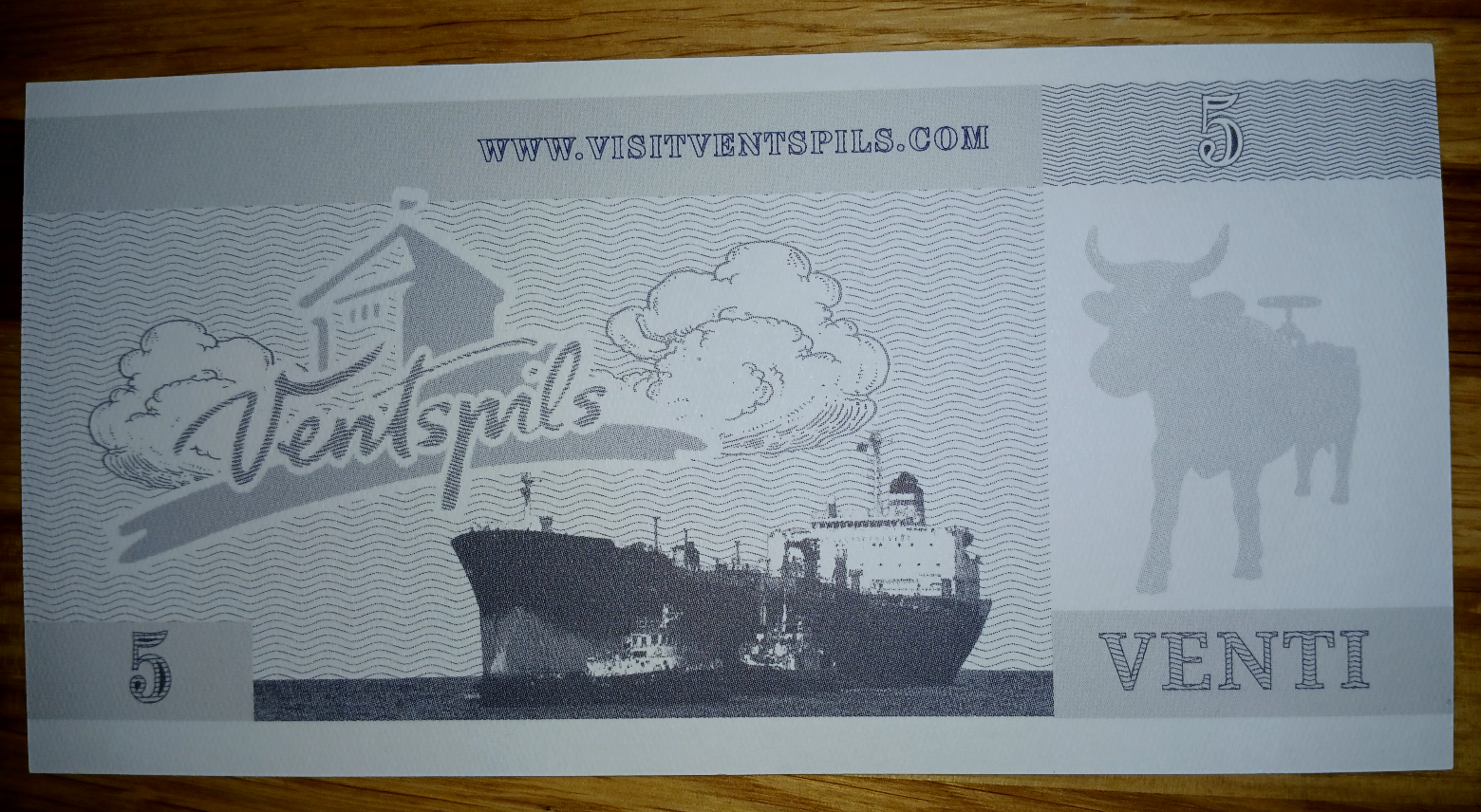 Venti 2011 banknotes Ventspils Latvia 6 pcs in lot