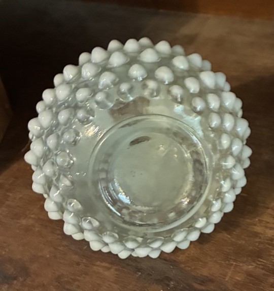 Antique Hobnail Opaline Perfume Bottle