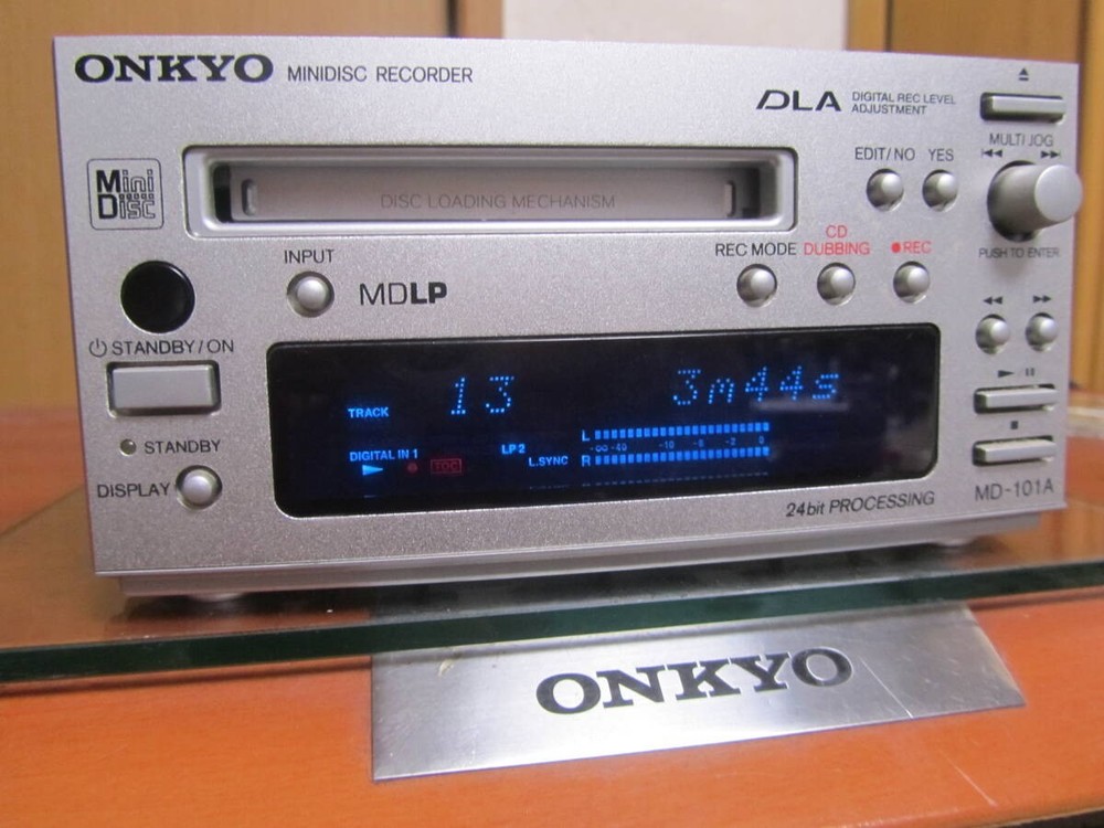 ONKYO MD-101A Mini Disc Player Deck Recorder Working Confirmed