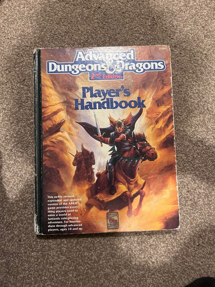 Advanced Dungeons and Dragons 2nd Edition Players Handbook