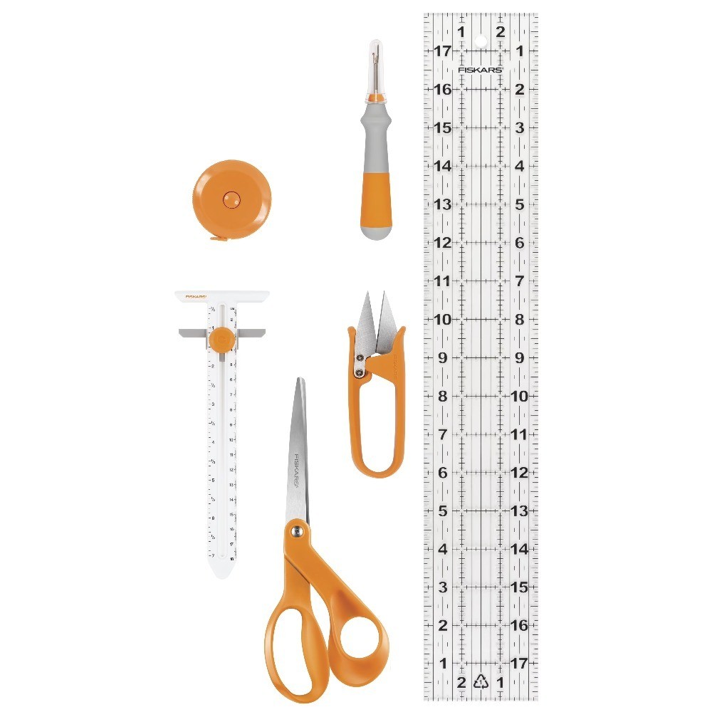 6 Piece Sewing Essentials Set, Orange