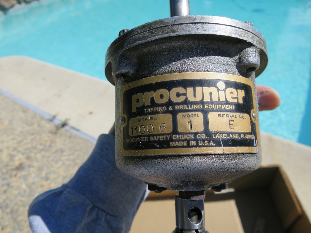 Procunier Tapping & Drilling Tool Model 1, Serial E, Series 11006. Excellent